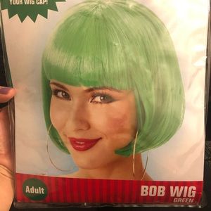 Green Bob Wig